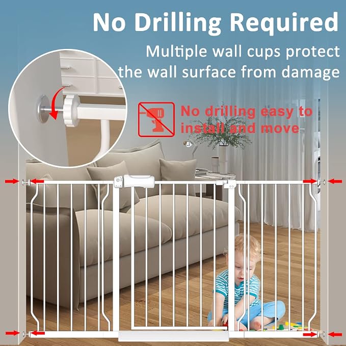 57.5-62 Inch Extra Wide Baby Gates - Image 4