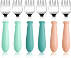 6-Pack Stainless Steel Toddler Forks by PimoysLivingNecessities
