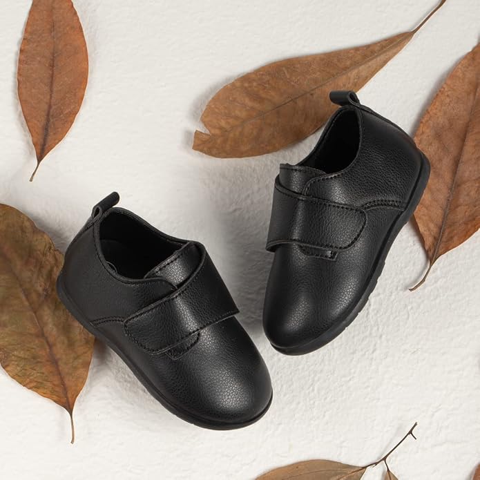 ohsofy Infant Baby Boy Oxford Shoes PU Leather Loafers Rubber and Soft Sole - Image 5