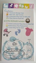 Rechargeable 22 in 1 Baby Nail Trimmer, Usage Labeled Case, 13 Extra - Image 9