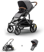 Veer Switch&Roll Stroller with Leather Grips and Leather Bumper Bar | 4 Wheel - Image 2