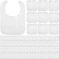 Toulite 30 Pcs White Bibs for Baby Washable Reusable Waterproof Cotton Feeder by Toulite
