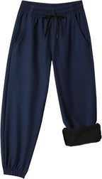 Toddler Fleece Lined Warm Joggers by XiaoLongRen