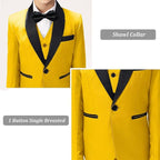 Boys Suit for Toddler Tuxedo Kids Formal Suits Set 5 Pieces Wedding Outfit - Image 5