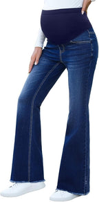BLENCOT Maternity Jeans for Women Over Belly Pregnancy Pants Comfy Pregnant by BLENCOT