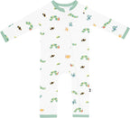 KYTE BABY Unisex Rayon Made From Bamboo Zippered Rompers 0-24 Months by KYTEBABY