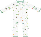 KYTE BABY Unisex Rayon Made From Bamboo Zippered Rompers 0-24 Months by KYTEBABY