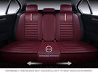 OASIS AUTO Car Seat Covers Premium Waterproof Faux Leather Cushion Universal - Image 7