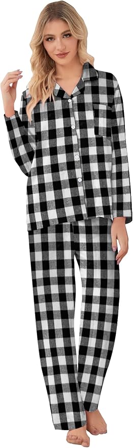 QZH.DUAO Matching Family Christmas Pajamas Set Long Sleeve Holiday Warm - Image 6