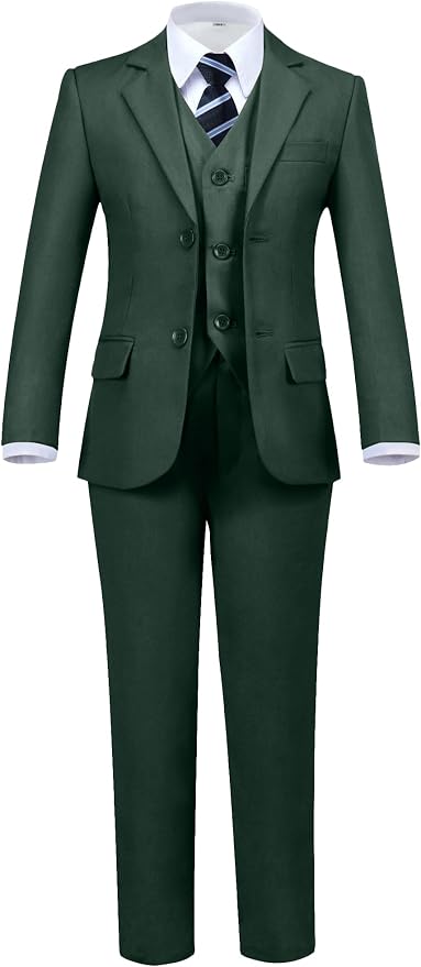 Boys' 5 Piece Formal Suit Set by Hipfun