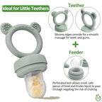 Silicone Baby Fruit Food Feeder & Mini Freezer Nibble Tray, Breastmilk Popsicle - Image 6