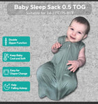 Rayon Made from Bamboo Sleep Sack, 0.5 TOG Wearable Blanket Baby, Lightweight - Image 4