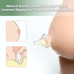 haakaa Nipple Shield Combo for Breastfeeding Newborn, Silicone Nipple Shield - Image 5