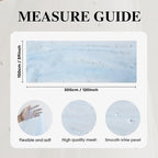 Artoid Mode Pearl Blue Gauze Table Runner 59x120 Inch, Seasonal Sheer Kitchen - Image 7