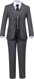 Boys' 5 Piece Formal Suit Set by Hipfun