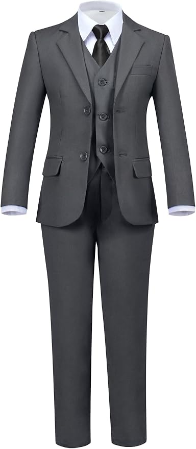 Boys' 5 Piece Formal Suit Set by Hipfun