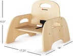 Foundations Simple Sitter Low Wood Feeding Chairs Multipack, Wide No-Tip Base - Image 3
