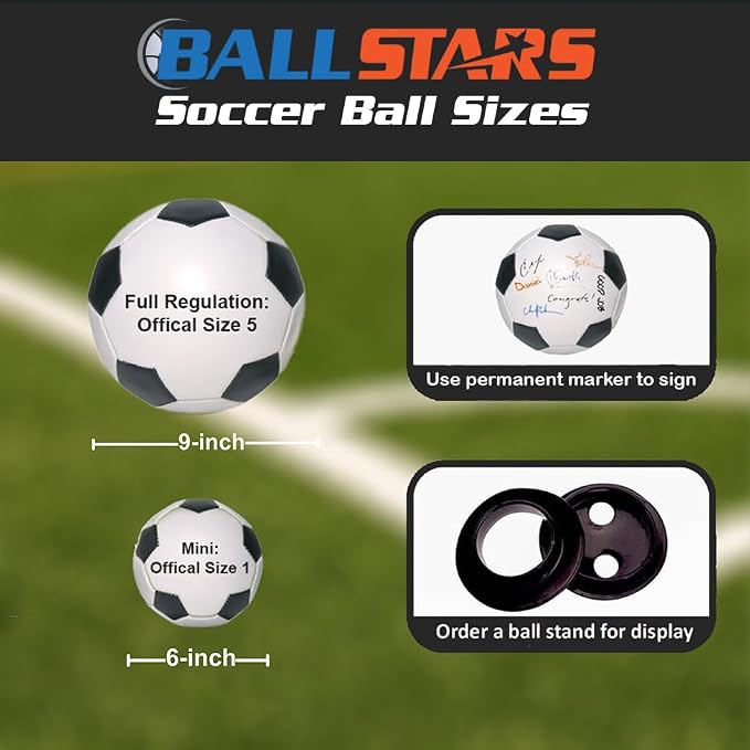 Personalized Baby Birth Announcement Soccer Ball Keepsake - Image 2