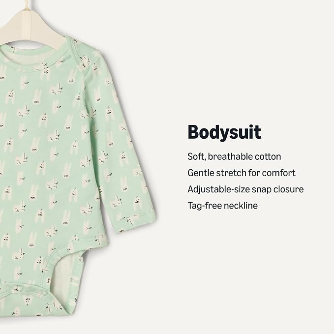 Amazon Essentials x Sofia Grainge Unisex Babies' Long Sleeve Crew Neck Bodysuit - Image 2