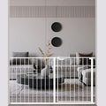 WAOWAO Triple Lock Baby Gate Extra Wide 53.93-57.87" Pressure Mounted Walk by WAOWAOBABYSAFETYPRODUCTS