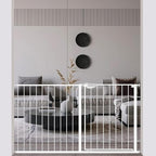 WAOWAO Triple Lock Baby Gate Extra Wide 53.93-57.87" Pressure Mounted Walk by WAOWAOBABYSAFETYPRODUCTS