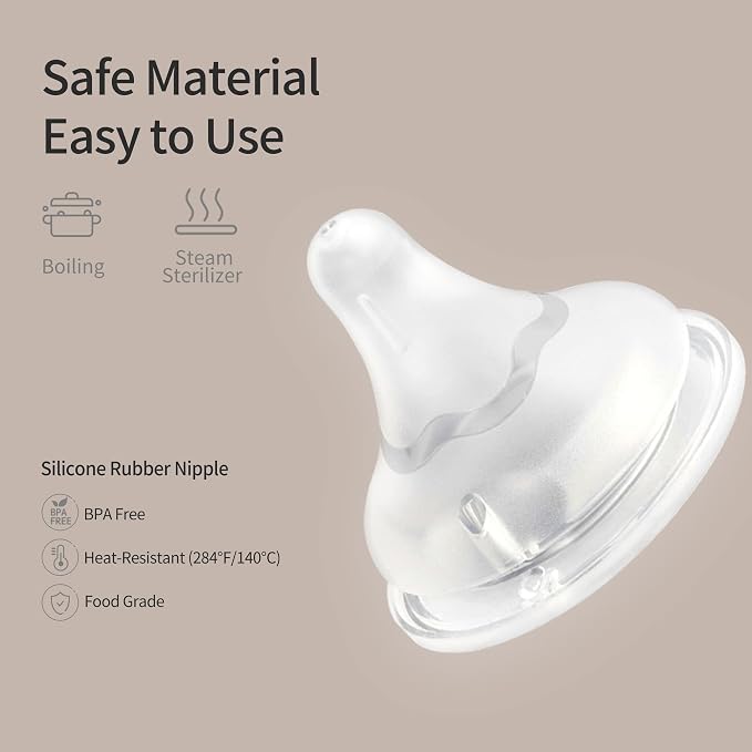 Pigeon Silicone Nipple with Latch-On Line, Natural Feel, 3+ Months - Image 4