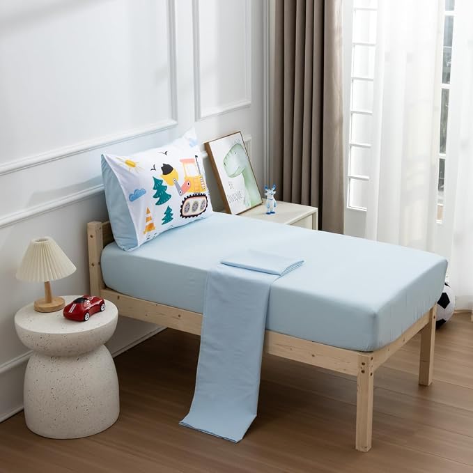 NTBED 4 Pieces Construction Toddler Bedding Set - Image 4