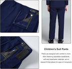Boys Suit for Kids Teens Formal 5 Piece Tuxedo Suit Set - Image 5