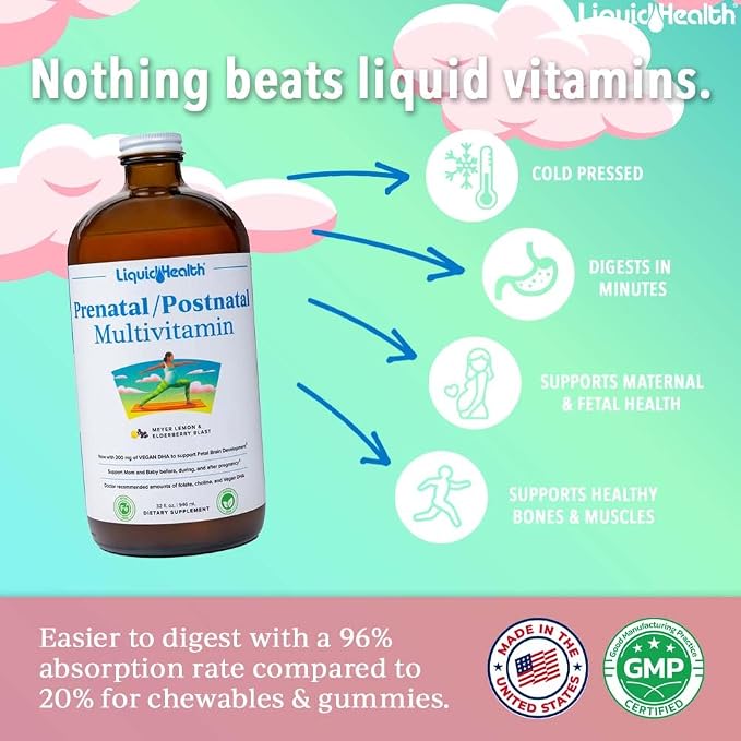 LIQUIDHEALTH Prenatal/Postnatal Multiple Liquid Women's Multivitamin - Image 2