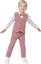 nilikastta Toddler Baby Boy Clothes Suit Gentleman Wedding Outfits Formal Dress - Image 3