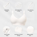 As Fairy Seamless Nursing Bras for Breastfeeding Soft Wireless Sleep Maternity - Image 4
