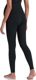 POSHDIVAH 3 Pack Women's Maternity Workout Leggings Over The Belly Pregnancy - Image 3