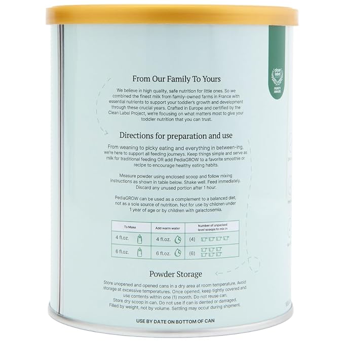 Toddler Nutritional Milk Powder, Made in France, Grass-Fed Milk - Image 4