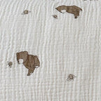 BuLuTu Cartoon Bear Muslin Pillowcase - Image 3