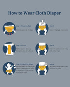 babygoal Reusable Charcoal Cloth Diapers - Image 8