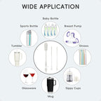Baby Bottle Brush and Straw Cleaner Brush Set, Extra Long Double-Ended Soft - Image 6