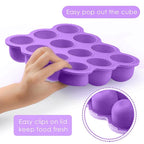 Samuelworld Baby Food Storage Container, 12 Portions x 2.5oz - Image 3