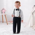 nilikastta Toddler Boy Outfit Boy Suit Boy Dress Shirt - Image 2