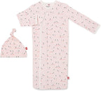 Magnetic Me Modal Newborn Sleeper Gown & Hat Set | Silky Soft Modal Fabric by magneticme