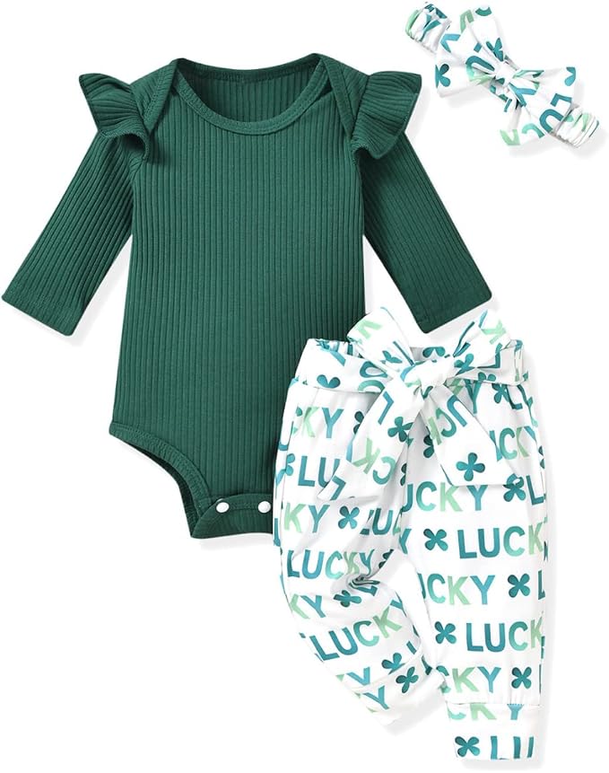 Aalizzwell Preemie Newborn Infant Baby Girls Clothes Ribbed Romper Bodysuit by Aalizzwell