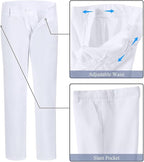 Boy's Suit Formal Slim Fit 5 Pieces Suit Set Blazer Vest Pants - Image 5