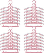 24 Pack Adjustable Baby Clothes Hangers by BESSLEE