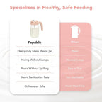 Papablic Glass Breastmilk Pitcher, Formula Mixing Pitcher - Image 8