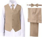 Boys' Suits Formal Slim Fit Tuxedo Boys Vest and Pants Set by DHTS