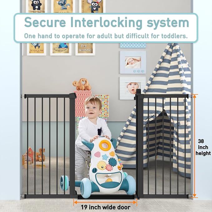 Fairy Baby 38" Extra Tall Baby Gate - Image 6
