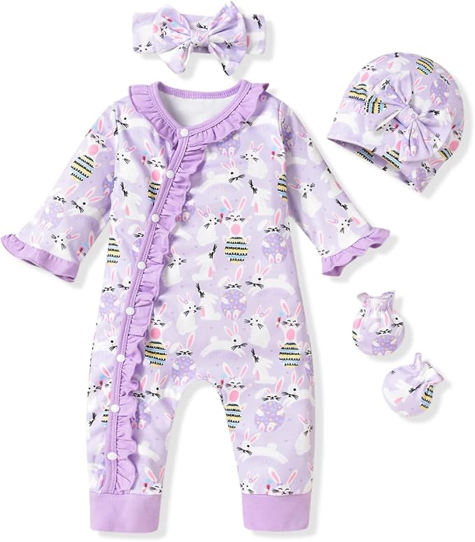 Aalizzwell Baby Girls Romper Outfit Fall Winter Clothes by Aalizzwell
