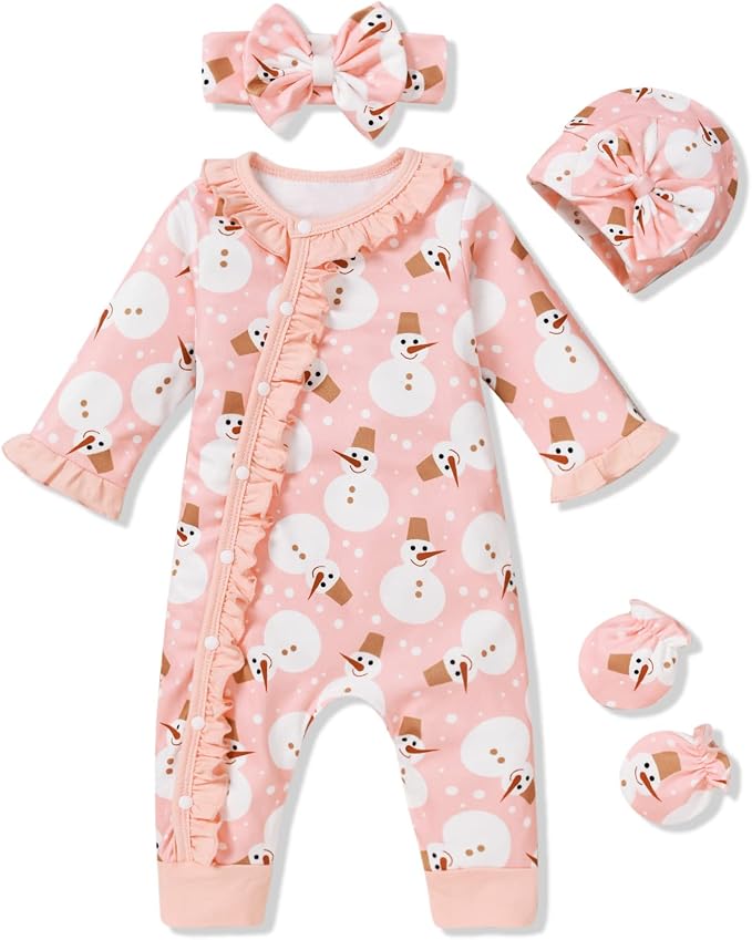 Aalizzwell Baby Girls Romper Outfit Fall Winter Clothes by Aalizzwell