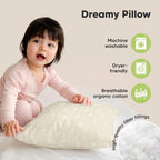 KeaBabies 2-Pack Toddler Pillow 13x18 - Image 4