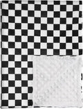 Checkered Baby Blankets for Boys, Comfy Durable Blanket by CivaruaKids