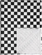 Checkered Baby Blankets for Boys, Comfy Durable Blanket by CivaruaKids
